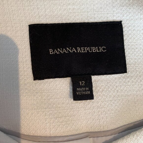 Banana Republic jacket, white, mid weight, adaptable look, sz 12, EUC, - Picture 6 of 16